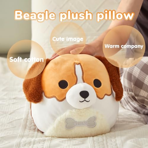 Image of Plush Stuffed Animals Pillow Dog Cute Soft Puppy 10in