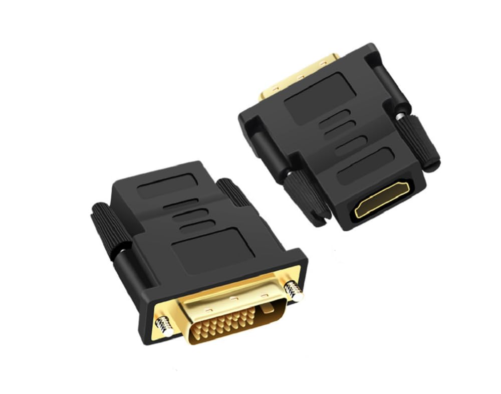 BLKing DVI to HDMI Adapter, 2 Pack Bidirectional Adapter with Gold-Plated Connectors