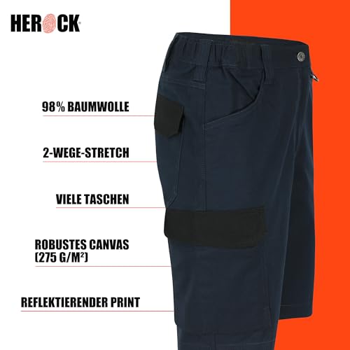 Bermuda de travail BARGO marine HEROCK multibloches résistant - 8