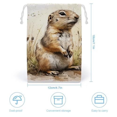 Drawstring Storage Bag Sports Cinch Sack Gopher And Grass Gym String Bags for Travel Swimming Beach2