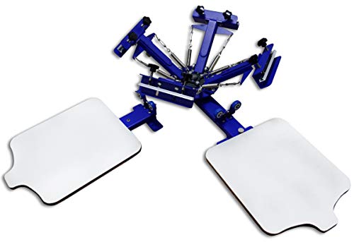 Screen Printing Machine Silk Screen Printing Machine Screen Printing Press 4 Color 2 Station T-Shirt Screen Printing Equipment Diy Printer #TOP2