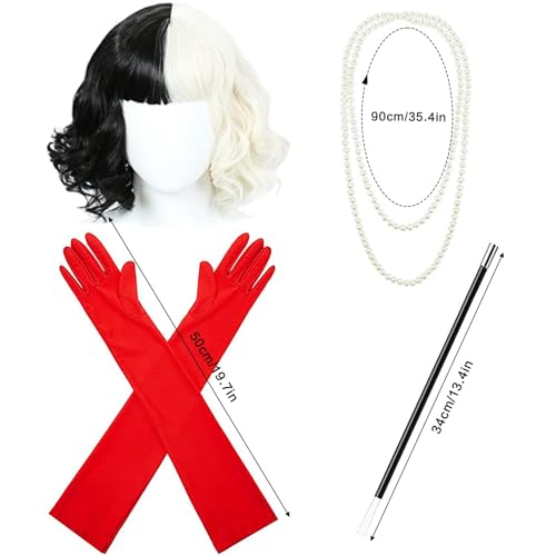 Perruques noires et blanches pour changer de look facilement au carnaval