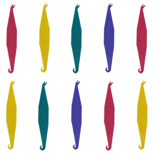 RTRTGS 10 Stück Kieferorthopädische Elastische Einweg-Kunststoff-Zahnspangenentfernungswerkzeuge Materialplatzierungs Elastischer Seilhaken Elastischer Haken