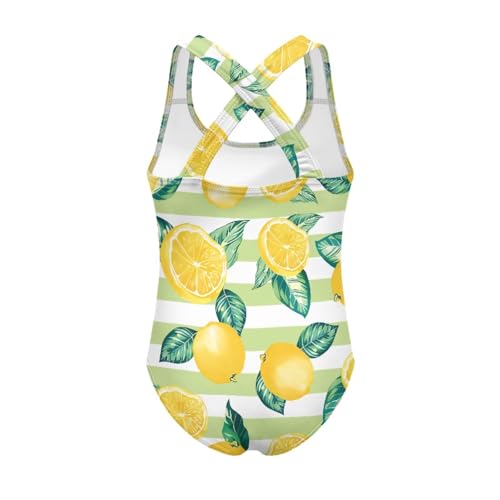 UNICEU Girls One Piece Swimsuit Sleeveless Quick Drying Bathing Suit Full Coverage Cross Back Swimwear for Beach Pool2