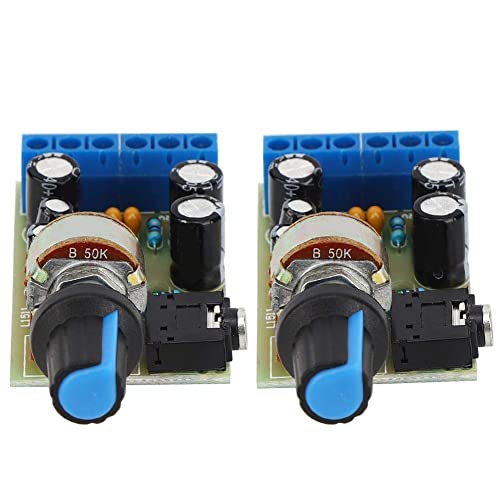 Fafeicy 2 peças YX1511 placa de amplificador de potência canal duplo TDA2822 2.0 áudio estéreo DC2V-