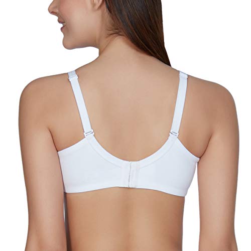 Image of Amante Women's Essential Comfort Non-Padded Non-Wired Full Coverage T-Shirt Bra | Seamless Cotton Blend | Moisture-Wicking Fabric | All-Day Support Bra