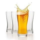 Ksestor Beer Flight Glasses Set of 4 β Small 7 OZ β Beer Tasting Glasses for Craft Flights & Drink Sampler Trays β Durable Mini Pub Cups for Tastings
