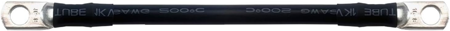 Only Black Very Soft Auto Battery Cable M6 M8 M10 Silicone Ring Terminal wire 1 2 4 5 6 7 8 9 10 AWG For Car Electrical Wiring(M6 - M6_200CM_1 AWG)