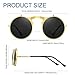 GLCLRS Round Flip Up Sunglasses – Small Flip-Up Shades with Double Lenses -Cool Glasses for Raves and 90s Vibes