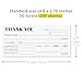 2-Part Receipt Book for Small Business, 6 x 2.75 Inches, 50 Forms/100 Sheets, White & Yellow Pages, Back Chipboard Support, Small Business Must Haves (Thank You Model G)