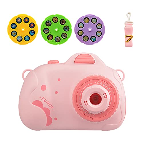 LIOOBO Educational Toy for Toddlers Rotating Camera Projector Slides Musical Story Sleep Toy Random