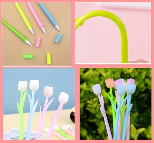 Bolígrafos de Gel Flor Rosa Cambia Color Paquete 12 pcs miniatura 5