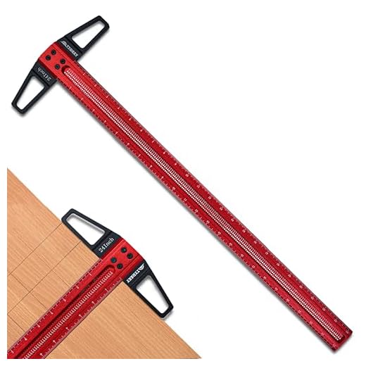 TYDEEY 24 Inch Woodworking T-Square Ruler