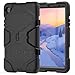 TECHGEAR G-Shock Case for Samsung Galaxy Tab A7 Lite 2021 8.7 Inch (SM-T220 / SM-T225) Hard Case, High Protection Anti-Shock with Removable Stand, Cover for Kids Schools Workers Buildings – Black