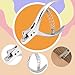 YYMTTOR Fabric Weights for Pattern Cutting Professional Designer Tailors Stainless Steel Sewing Pliers Punch Tool Marker for Cloth Fabric DIY Crafts DIY Garment Paper Notcher Pattern Punch Tool