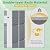 Greesum 5x4FT Plastic Outdoor Storage Shed, Resin Shed with Floor and Window, Tool Sheds with Lockable Door and Vent, for Garden, Garage, Lawn, Backyard, Light Gray