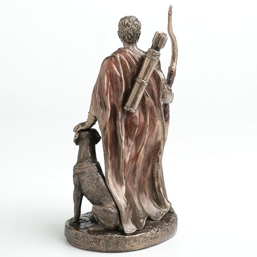 Estatua Odiseo y Argos 17 cm Resina Acabado Bronce miniatura 5