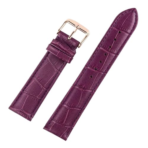 [] YingYou U[Xgbv Y fB[X 12mm 14mm 16mm 18mm p[v O[ zCg bh U[Xgbv vANZT[(Purple rose buckle,21mm)