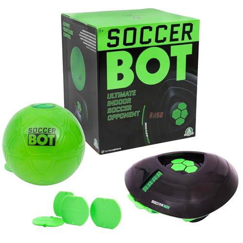 Smart Ball - Soccerbot, Entrenador Personal de Fútbol Indoor, Bot con Sensores para...