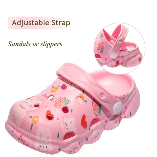 Image of Kids Clogs Boys Girls Toddler Dinosaur Slip on Slide Garden Shoes Cartoon Beach Pool Kids Clog Sandals Slippers Water Clogs