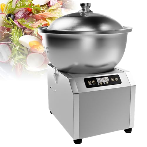 DNEPEI Batidora eléctrica de 8 kg/5 kg, amasadora con Temporizador y Recipiente extraíble de Acero Inoxidable, Hacer Pizza, Pan y masas para albóndigas. detachable-5kg