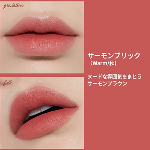 Image of ETUDE Fixing Tint| Long Lasting High Pigmented Liquid Lipstick |Waterproof Lightweight Matte Finish Lip Stain| Full Coverage| #12 Salmon Brick-4g (Pack of 2)