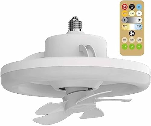 Modern Ceiling Fan with Light Frifer 35W Low Profile Remote Control 3 Speeds 5 Blades Dimmable Adjustable Wind Speed for Dining Room and Bedroom
