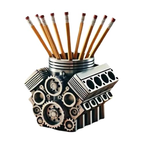 Pot à crayons moteur design mécanique pour décoration home office - 2