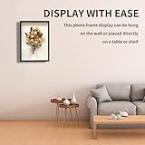 3D Shadow Box, 20.3 x 25.3 CM Shadow Box Frame Deep Picture Frame, 3D Picture Frame, Wooden Deep Frame Display Box for Crafts Memorabilia Flower Tickets Medal 3 CM (Black) - Image 6