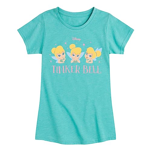 Disney Tinker Bell - Tinker Bell Expression Grid - Toddler and Youth Girls Short Sleeve Graphic T-Shirt