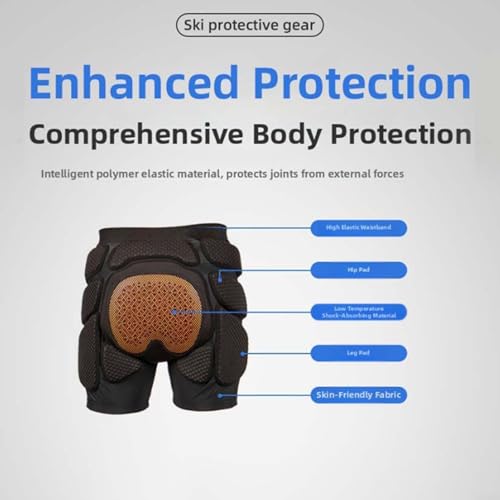 Protector de cadera para esquí con acolchado EVA miniatura 4