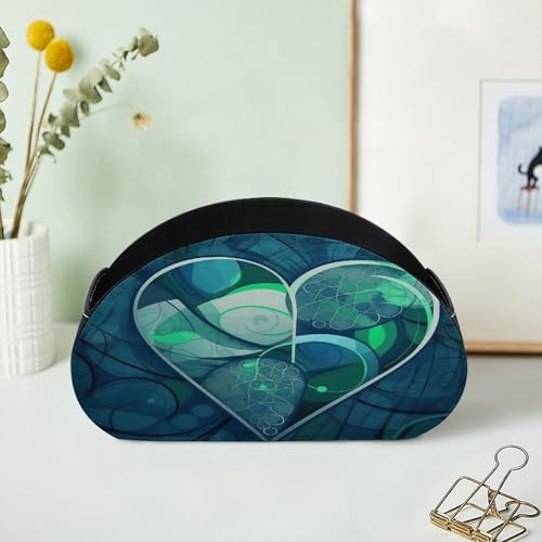 Support de télécommande en cuir synthétique bleu aux finitions soignées - 8
