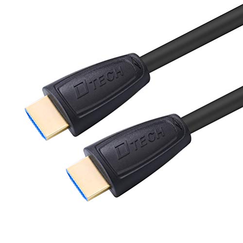Dtech 4K Hdmi 2.0 Cable 1080P 144 Hz 2K 3D High Speed Hd Type A Male To Male Cord With Gold Plated Connector (Black, 2.5-Feet) #TOP2