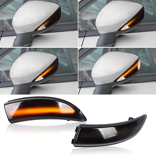 doiplent [2pcs] Side Mirror Turn Signal Lights for Ford Fiesta
