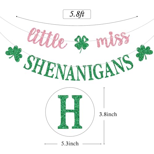 Bannière Little Miss Shenanigans trèfle pour Saint-Patrick - 7