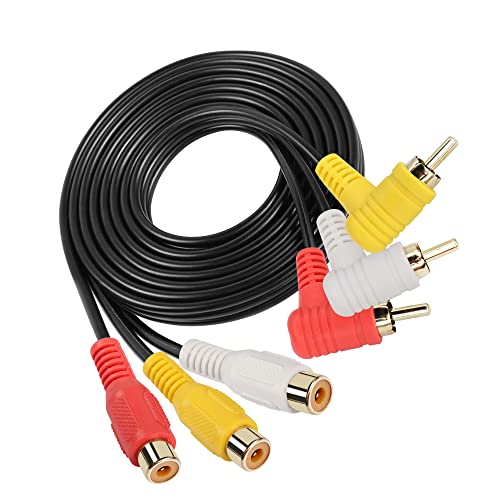 【Ampia compatibilità】 Audio e video 3 Cavi RCA sono compatibili con tutti i dispositivi RCA Plug come TV, DVD PS, proiettori, DVR, mixer musicali, sistemi di altoparlanti, ecc. E altri dispositivi audio/video con connettori RCA.