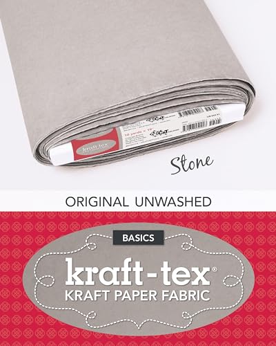 kraft-tex Bolt Stone Original Unwashed: Kraft Paper Fabric, 19" x 10 Yard Bolt (kraft-tex Basic) image 2