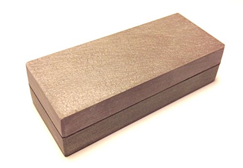 Schleifstein Set Belgischer Brocken blau und Pyrenäen Stein, 75x30x20 mm Messer-Schärfer Cover