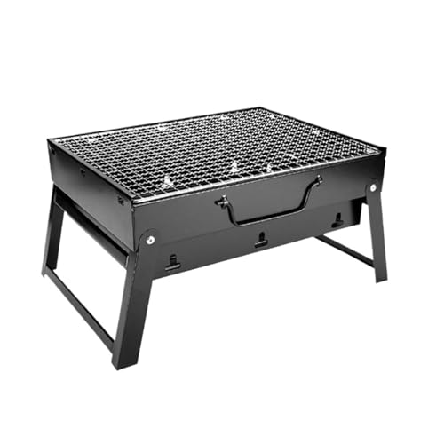 Barbacoa de carbón portátil gran tamaño for uso doméstico al aire libre, horno Sle, utensilios cocina compatibles con 3-5 personas(Small size 35 * 27 * 20cm)