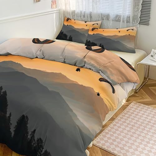 Rrtsmsgh 3-Piece Parachute Bedding Set, 79"x90