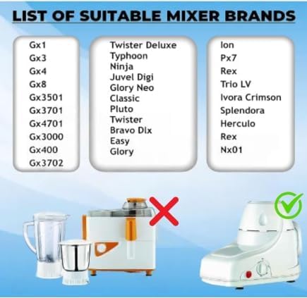 Image of RRS Mixer Grinder Chutney Jar Compatible For Bajaj, Jyothi, Prestige, Preethi, Sumeet, Orient, Rico, Morophy Richards, Croma, Nirlep, Jaipan, Lifelong (250 * 400)
