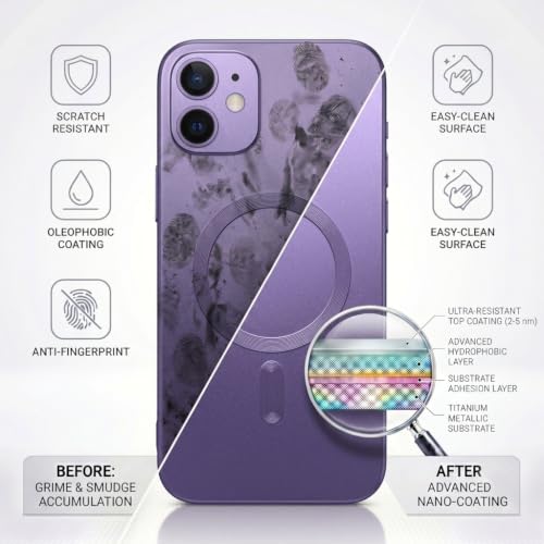 Image of amazon basics Premium Mag-Safe Case for iPhone 11 | Shockproof & Anti-Scratch Cover | Soft Silicone with Wireless Charging | Camera Lens Guard - Light Purple