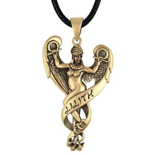 Dryad Design Lilith Pendant Goddess Jewelry - Bronze Wiccan Women's