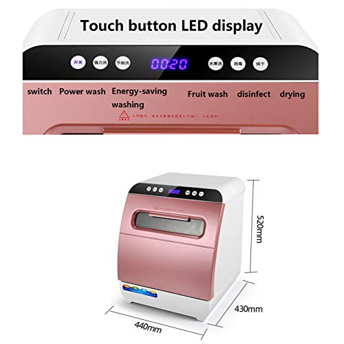 Huishoudelijke automatische vaatwasser Vrijstaande vaatwasser met 6 couverts-Rotary Spray 360 ° Azimuth Touch Control LED-display Energiezuinig - Afbeelding 8