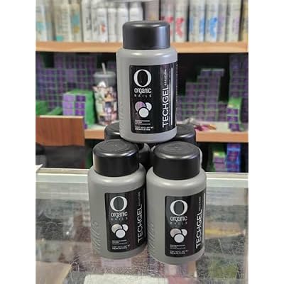 Organic Nails Techgel Polymorized Gel Liquid Solution 8 Fl. Oz. Bottle for Odorless Gel Nails - 240 ml