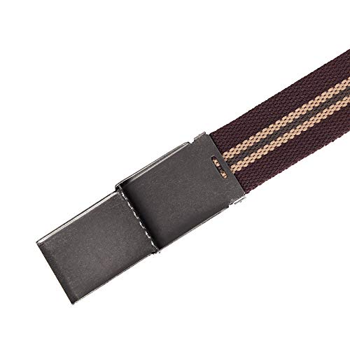 Image of Mile High Life Canvas Web Belt | Cut to Fit Up to 52 inch | Flip-Top Matte Silver Nickel Buckle 12 Colors