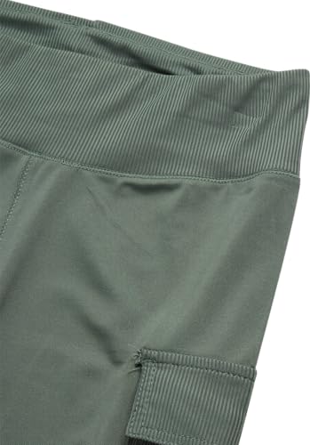 Image of RBX Girls Pant Sets - 2 Piece Breathable Girls Long Sleeve Shirts and Cargo Leggings Clothing Sweat Set with Pockets (7-12)