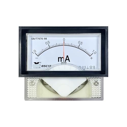 Ampèremètre bidirectionnel à aiguille 85C17 pour courant DC ±25mA - 5