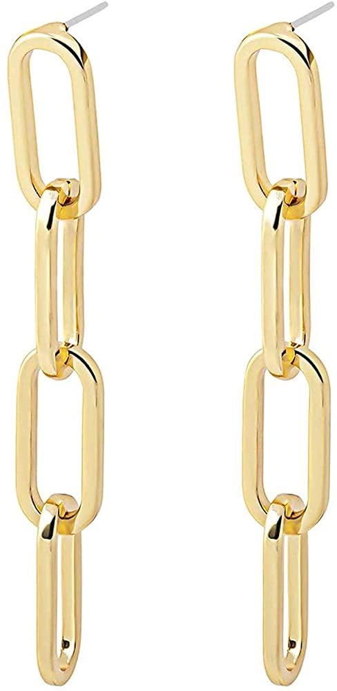 Arzonai European and American trend new punk style fashion personality chain earrings ins simple geometric creative earrings for women and Girls (B0D1P9KKN5) Amazon Price History, Amazon Price Tracker