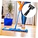 Ciieeo 2pcs Stainless Steel Mop Pole Adapter Reusable Clamp Mop Clamp for Broom Rods Clip